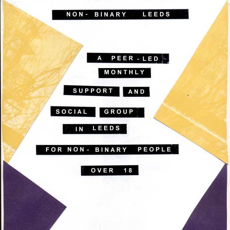Poster for the monthly support group